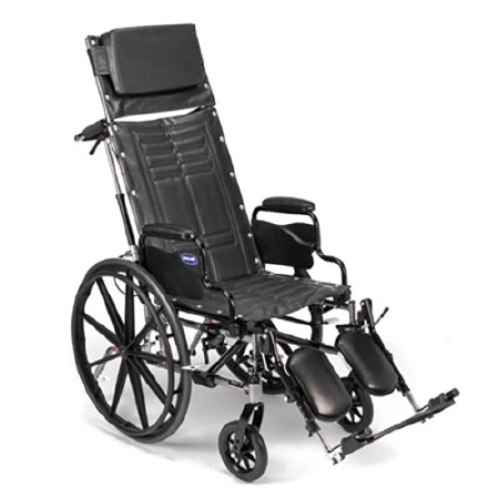Invacare Trsx5rc8p 18 X 16 In. Tracer Sx5 Recliner Wheelchair - Silver Vein