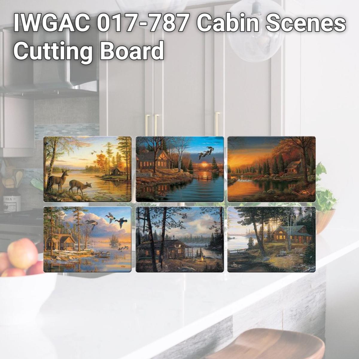 Picture of IWGAC 017-787 Cabin Scenes Cutting Board