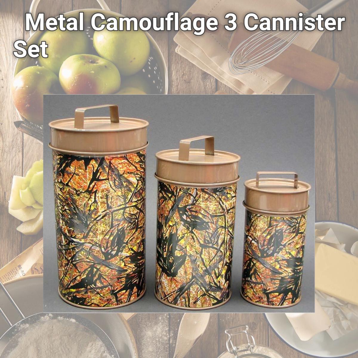Picture of IWGAC 021-23025 Metal Camouflage 3 Cannister Set