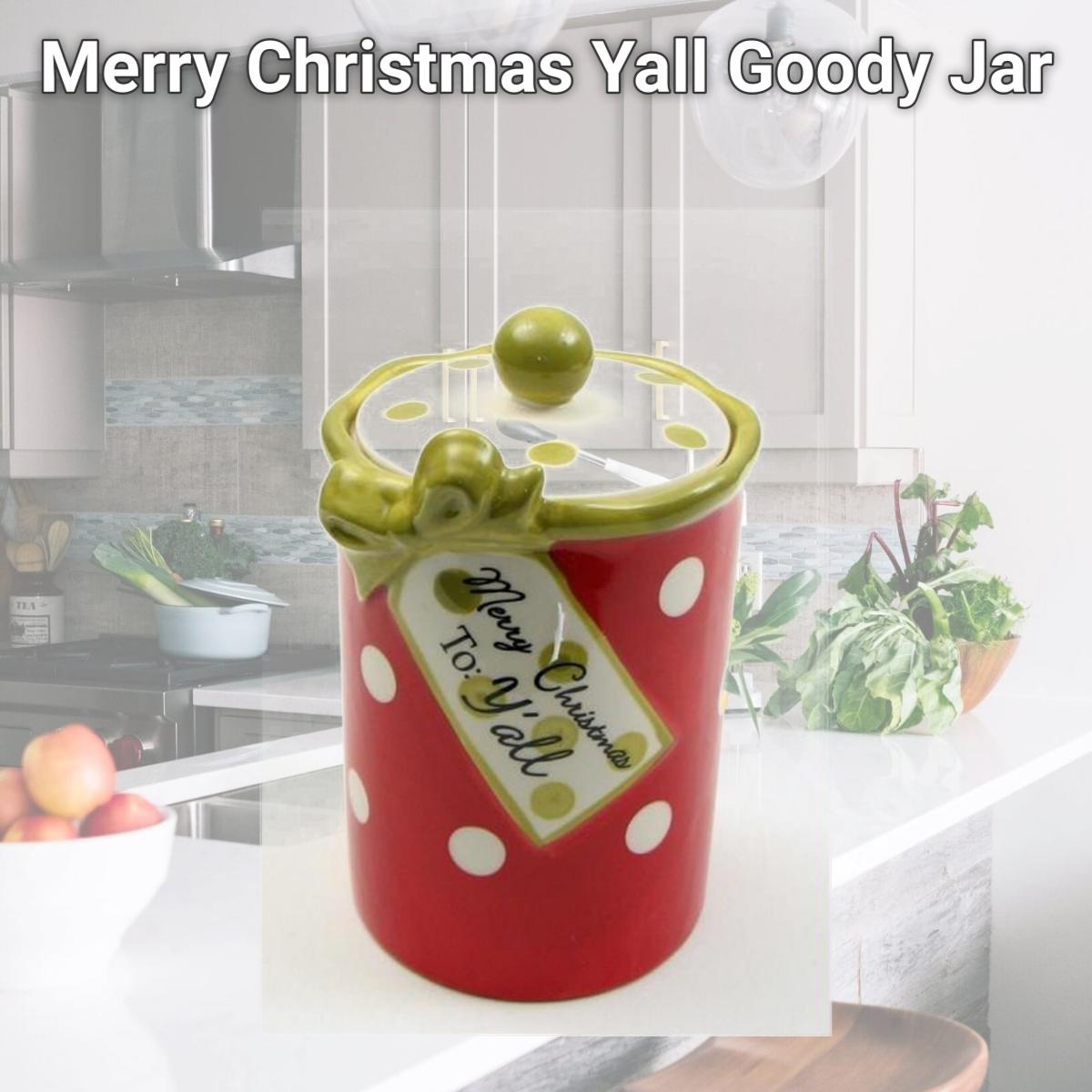 Picture of IWGAC 049-92164 Merry Christmas Yall Goody Jar