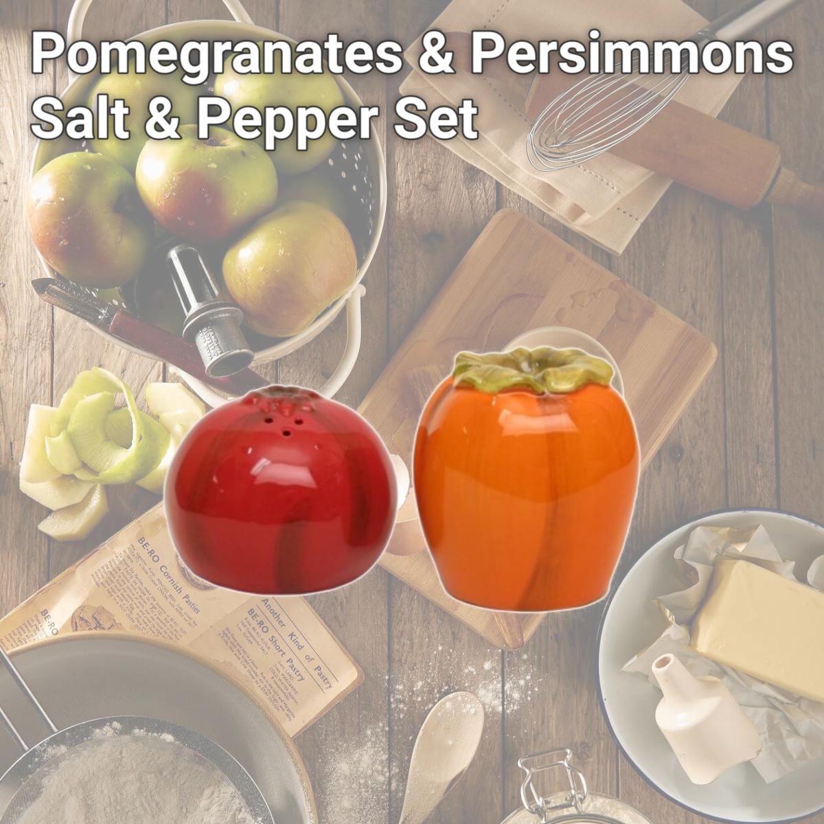 Picture of Pomegranates & Persimmons Salt & Pepper Set
