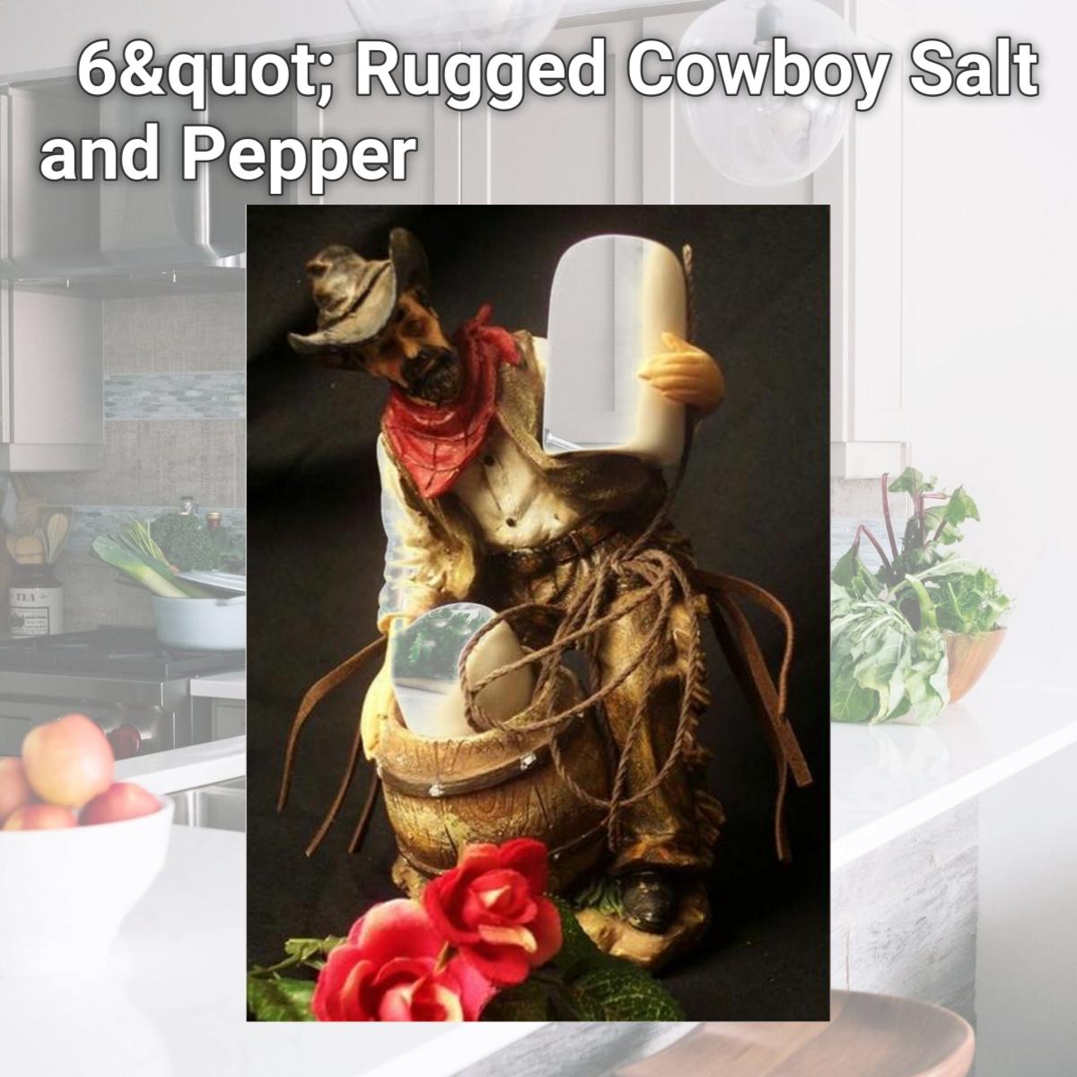 Picture of IWDSC 0183-73876R 6" Rugged Cowboy Salt and Pepper