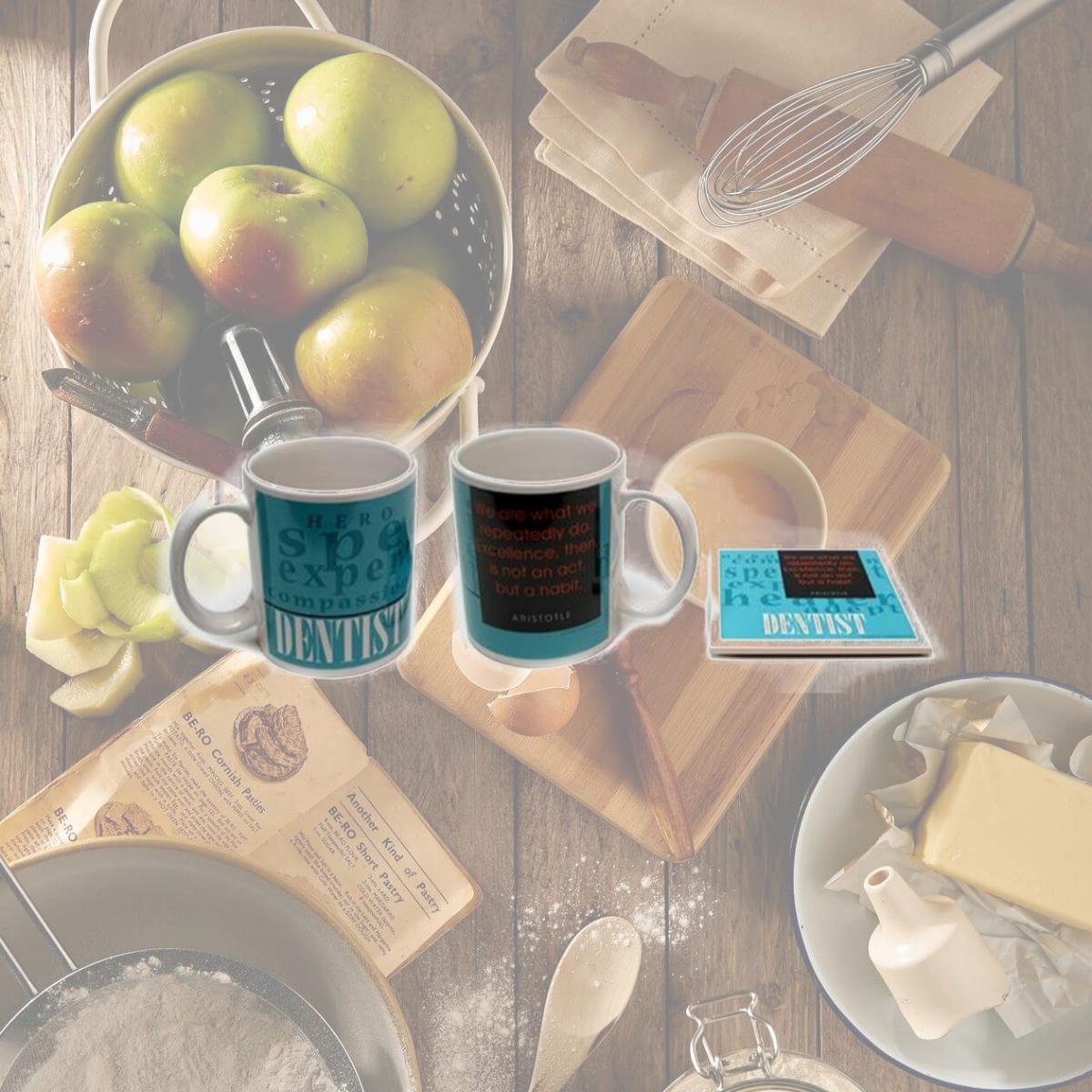 Picture of IWDSC 0199-2072199 Ceramic Dentist Mug and Coaster Set