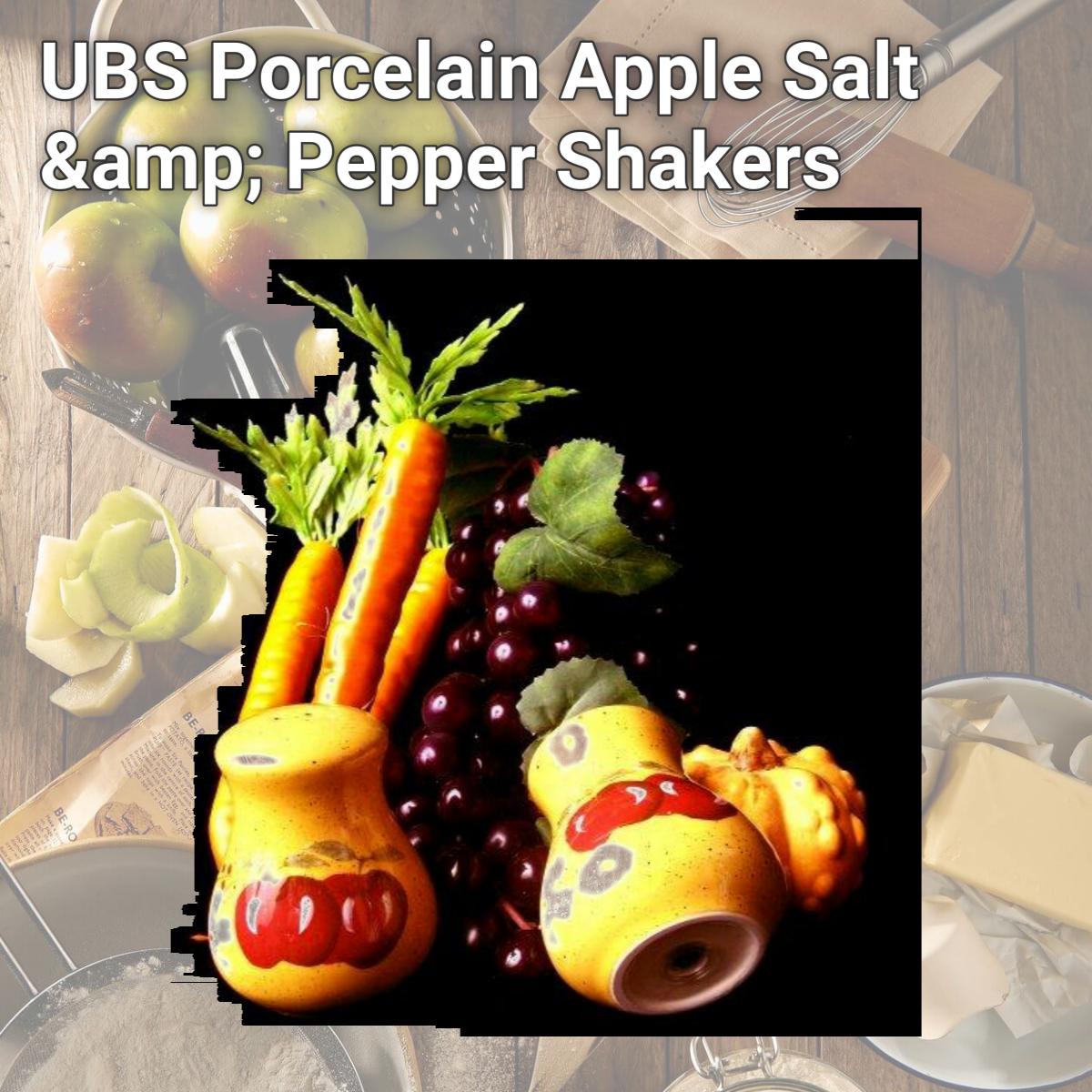 Picture of UBS Porcelain Apple Salt &amp; Pepper Shakers