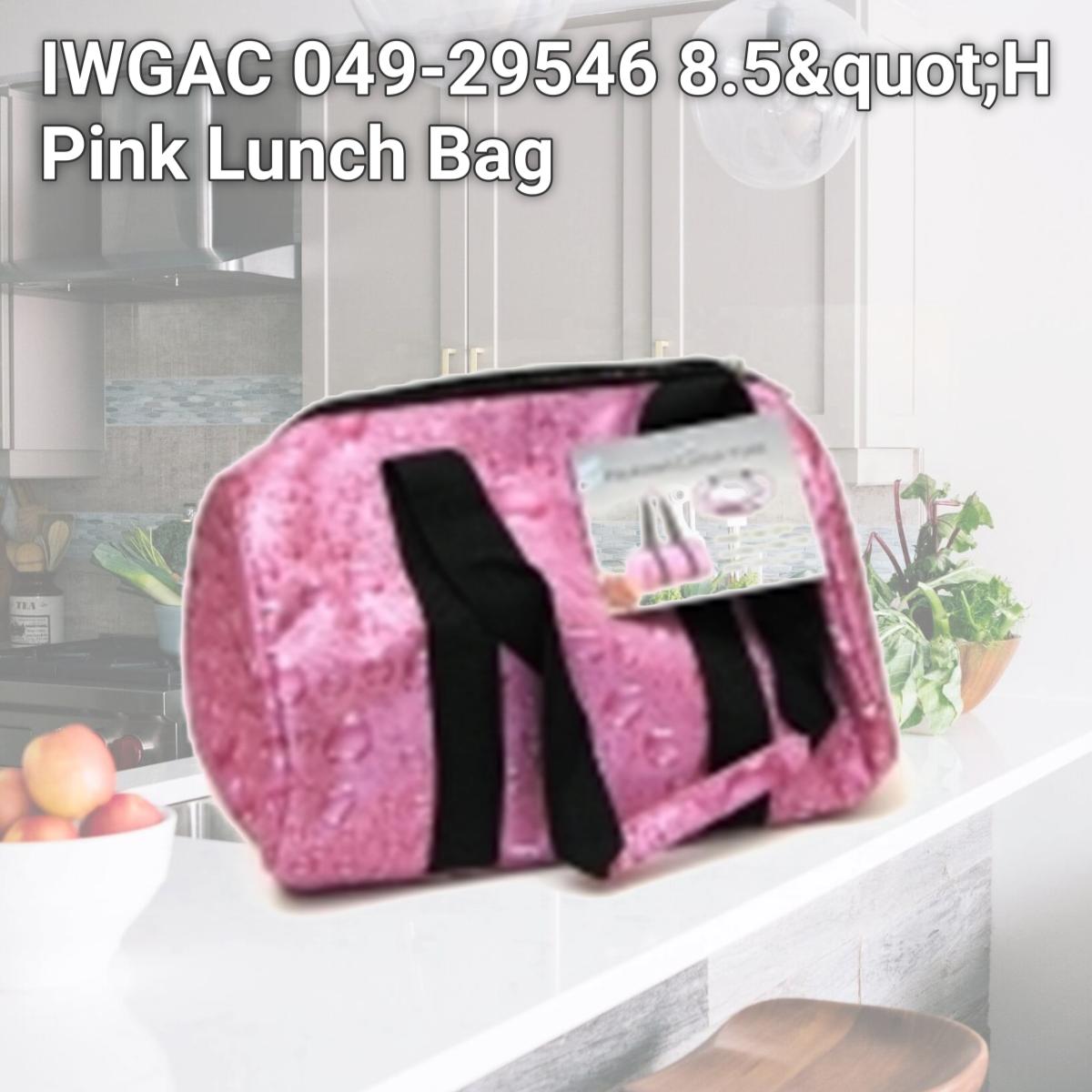Picture of IWGAC 049-29546 8.5"H Pink Lunch Bag