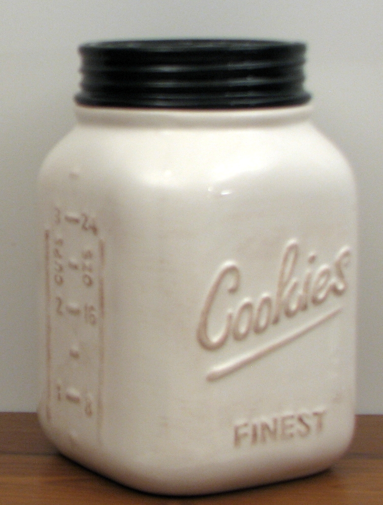 049-16683 Mason Jar Ceramic Cookie Jar