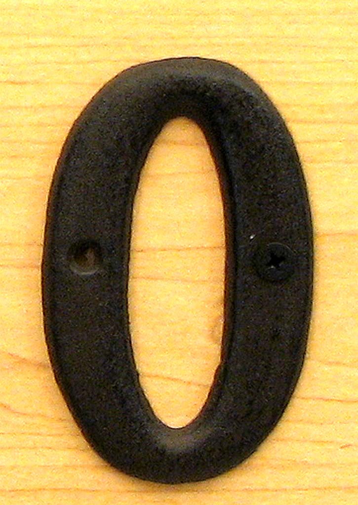 0184j-13021-0 Solid Cast Iron Number 0