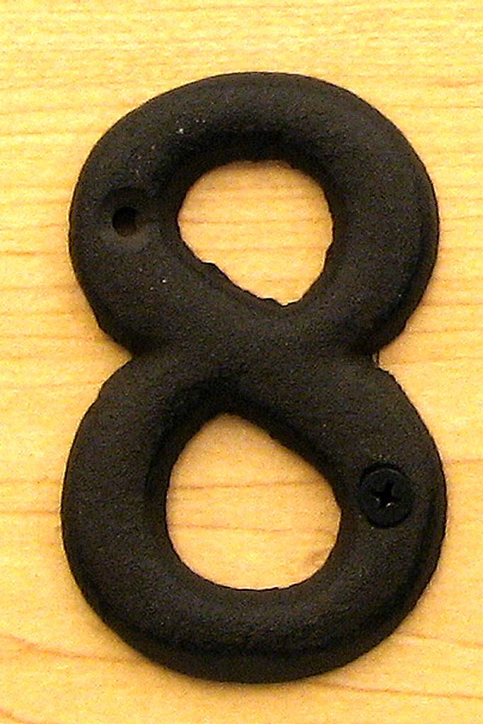 0184j-13021-8 Solid Cast Iron Number 8