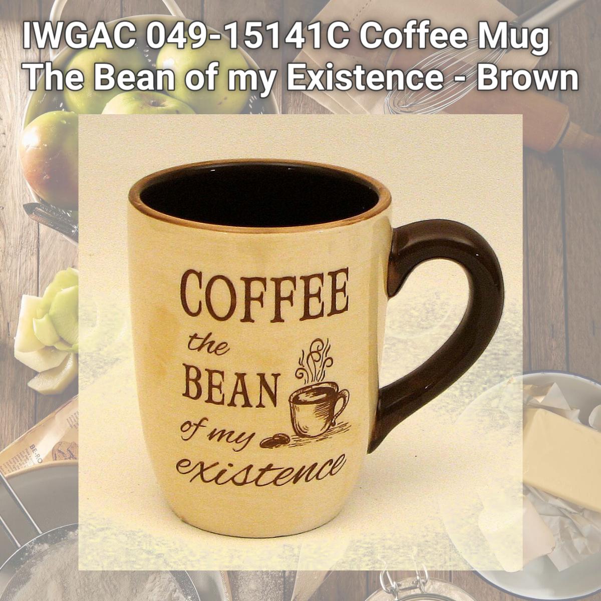 Picture of IWGAC 049-15141C Coffee Mug The Bean of my Existence - Brown