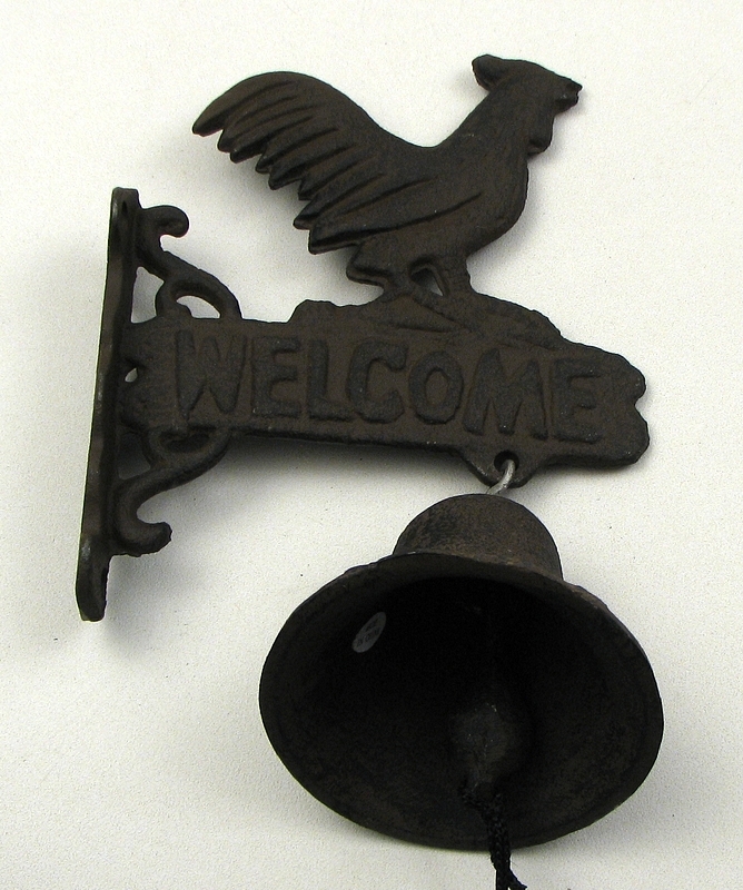 0170k-02124 Cast Iron Small Rooster Bell