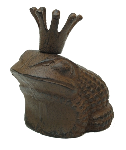 0184j-0237 Cast Iron Frog W Crown Rust