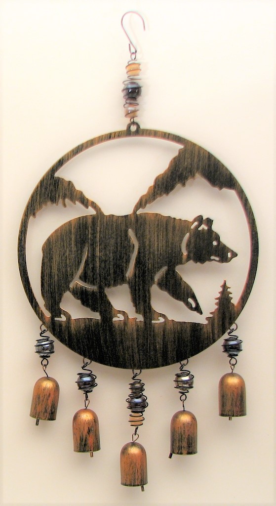 049-78527 Bear Cut Out Wind Chime