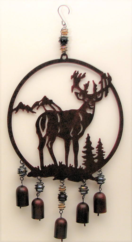 049-78528 Deer Cut Out Wind Chime