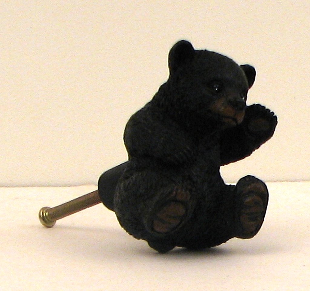 021-15107 Bear Cub Resin Drawer Pull