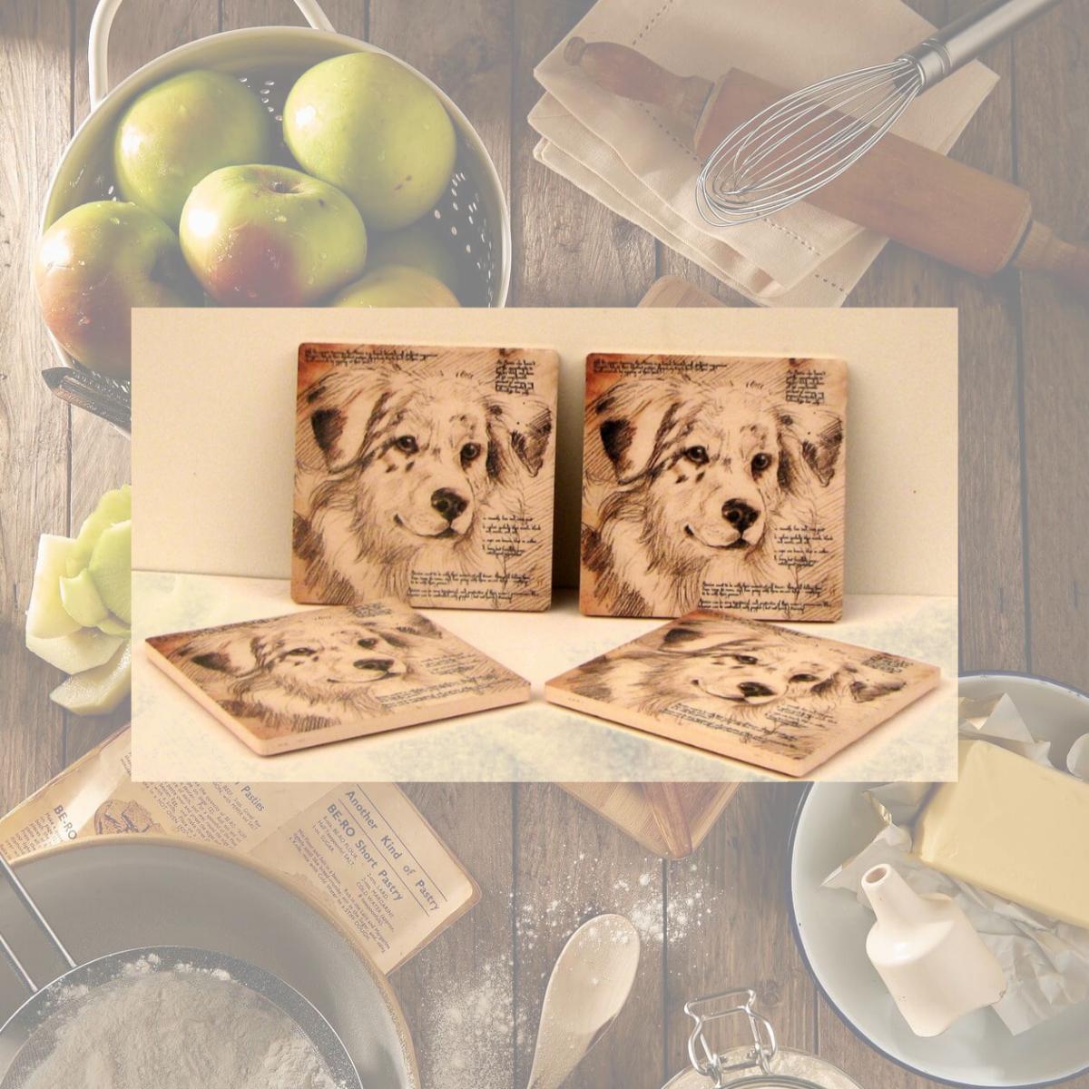 Picture of IWGAC 0183-36499 Australian Shepard Coaster - Set of 4