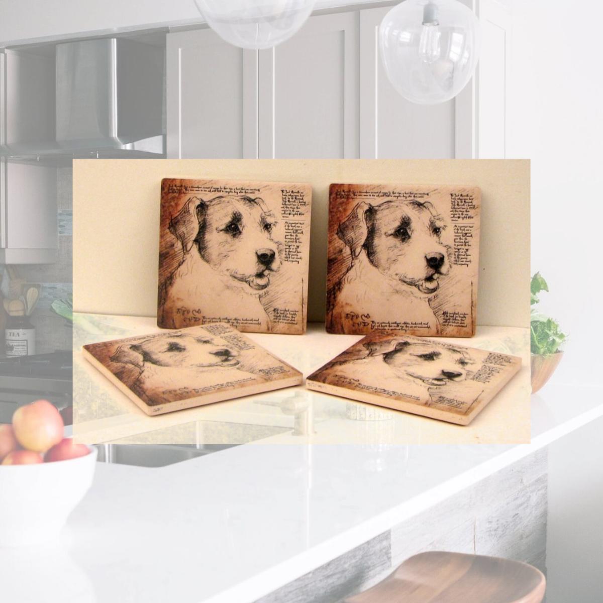 Picture of IWGAC 0183-36514 Jack Russell Terrier Coasters - Set of 4