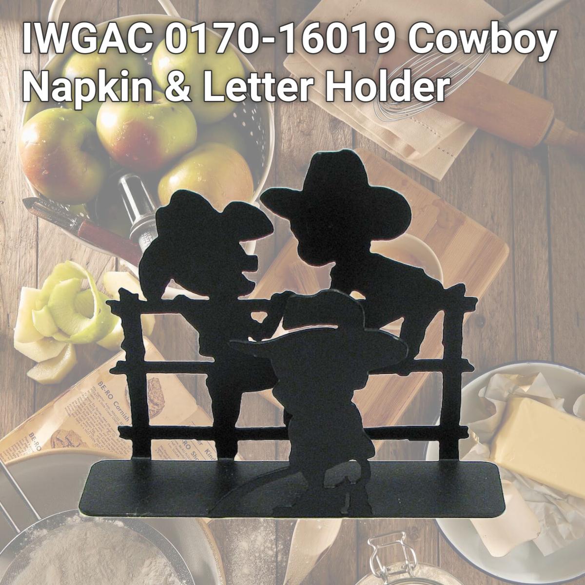 Picture of IWGAC 0170-16019 Cowboy Napkin & Letter Holder