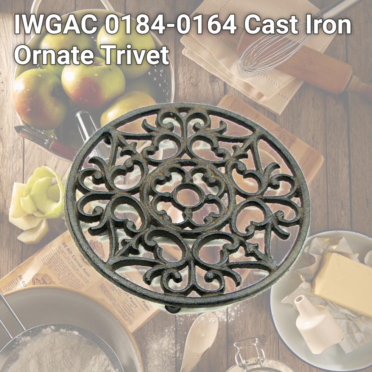 Picture of IWGAC 0184-0164 Cast Iron Ornate Trivet