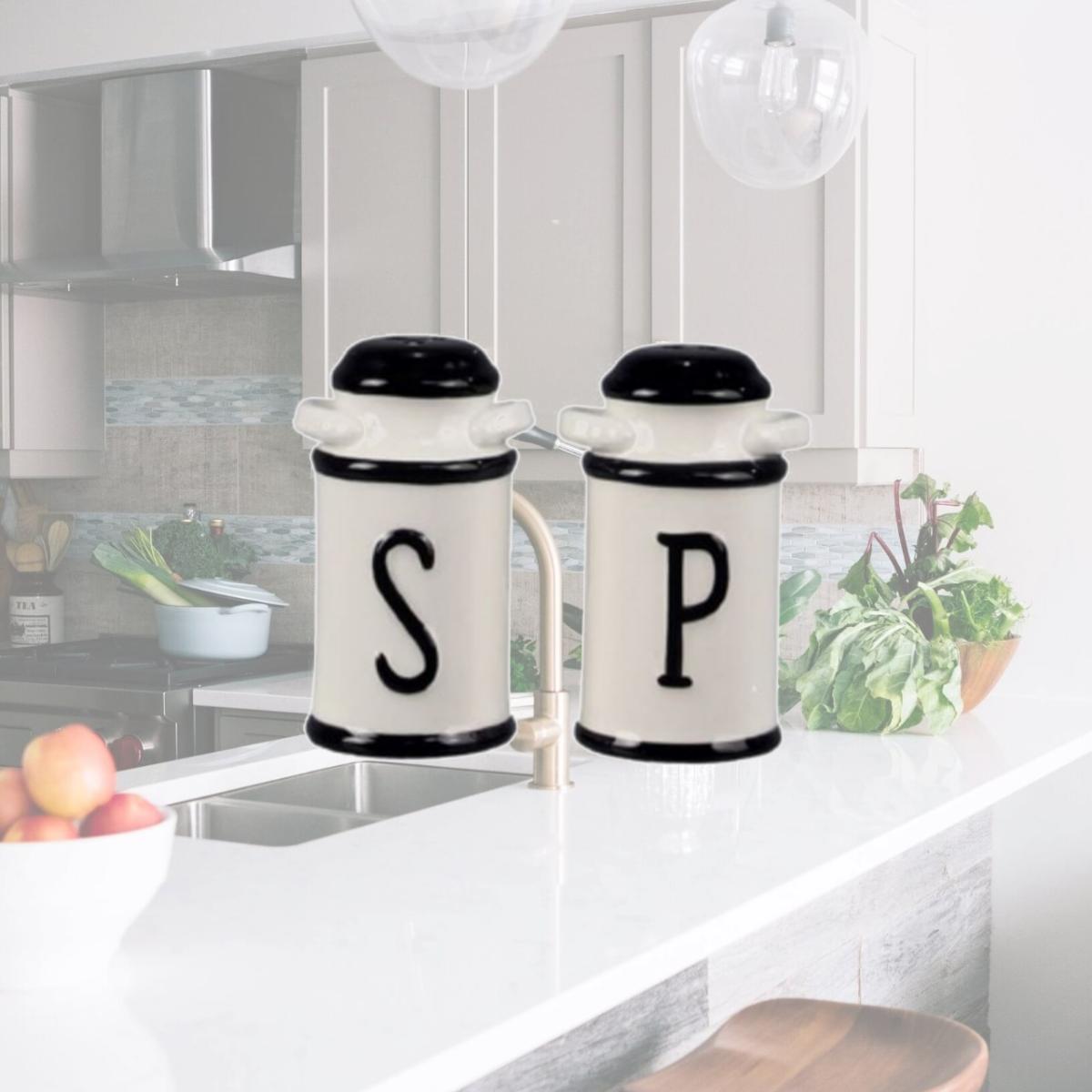 Picture of Iwgac 049-18928 Ceramic Milk Jug - Salt & Pepper
