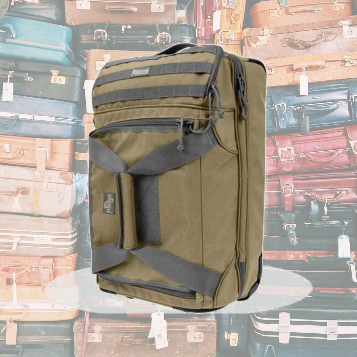 Picture of Max 5001KF Tactical Rolling Carry-On Luggage -Khaki