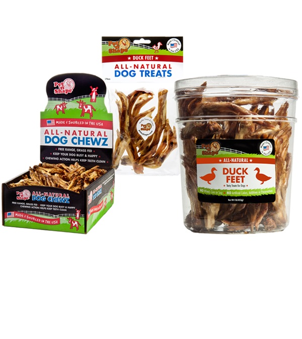 3206-5 Duck Feet All-natural Dog Treats - Pack Of 5