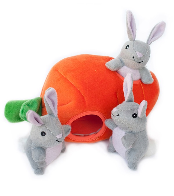 2699 Burrow Bunny & Carrot Plush Dog Toy