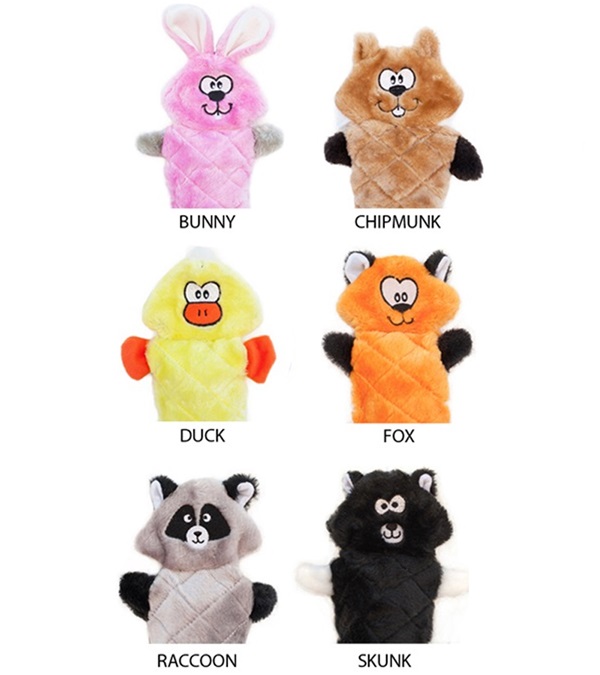 2696-rc Jigglerz Plush Dog Toys For Raccoon