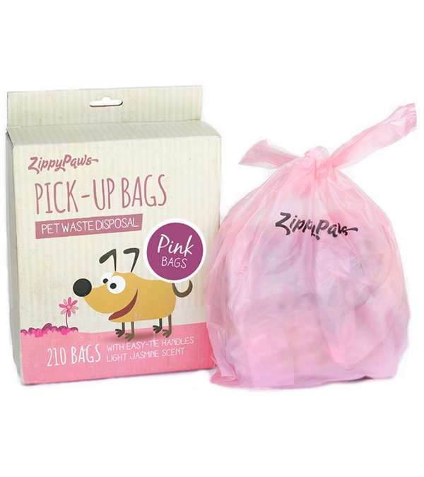 3635 Pink Scented Poop Bags - 210 Per Box