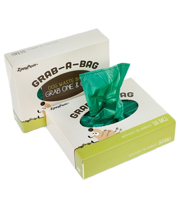 3636 Green Unscented Poop Bags - 160 Per Pop-up Box