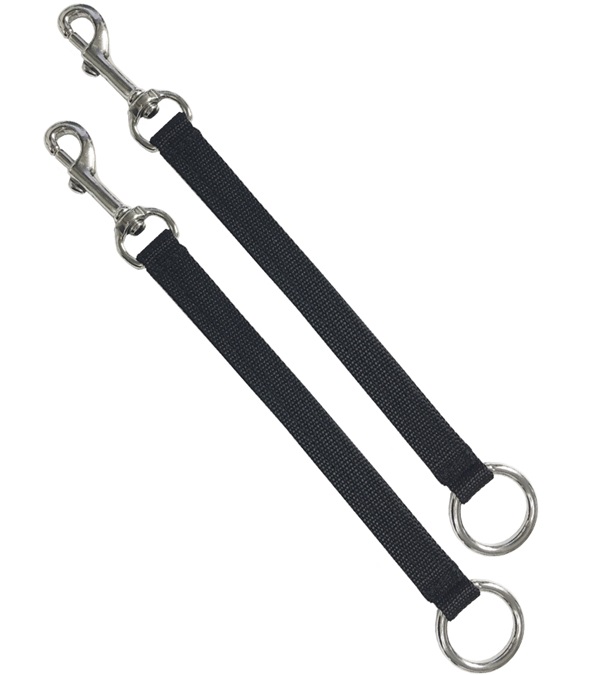 1028-wr Coupler Safety Straps With Rings With Ring, Black
