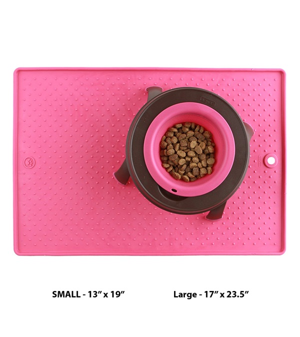 3964-pk-l Pet Bowl Grippmat, Pink - Large