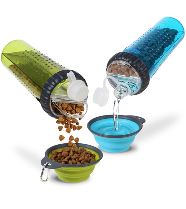 3954-bl 24 Oz Pet Snack-duo With Companion Cup, Blue