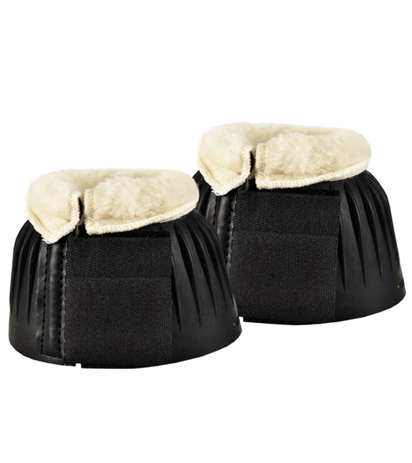 2128f-wh-s Ribbed Bell Boots With Fleece - White, Small