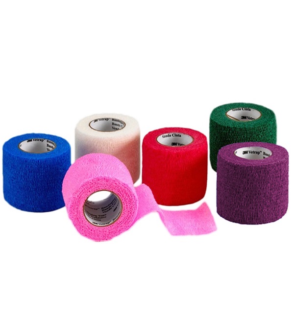 3609-np 2 In. X 5 Yards Vetrap Bandaging Tape Roll - Neon Pink
