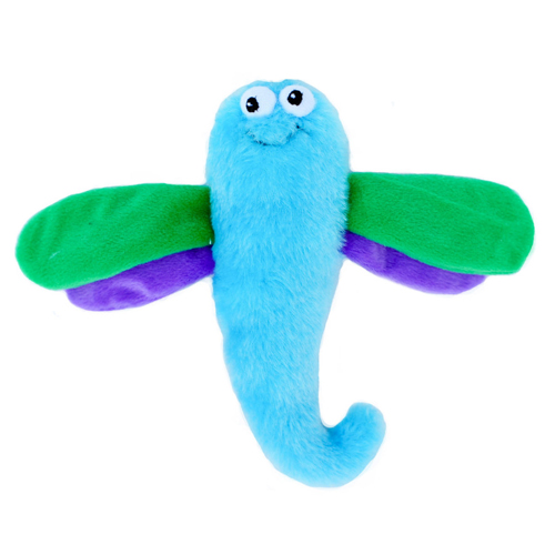 2735-drg Crinkle Toy Plush Dog Toy - Dragonfly