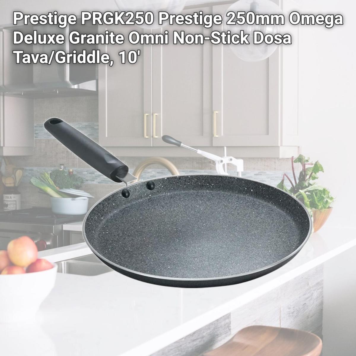 Picture of Prestige PRGK250 Prestige 250mm Omega Deluxe Granite Omni Non-Stick Dosa Tava/Griddle, 10'