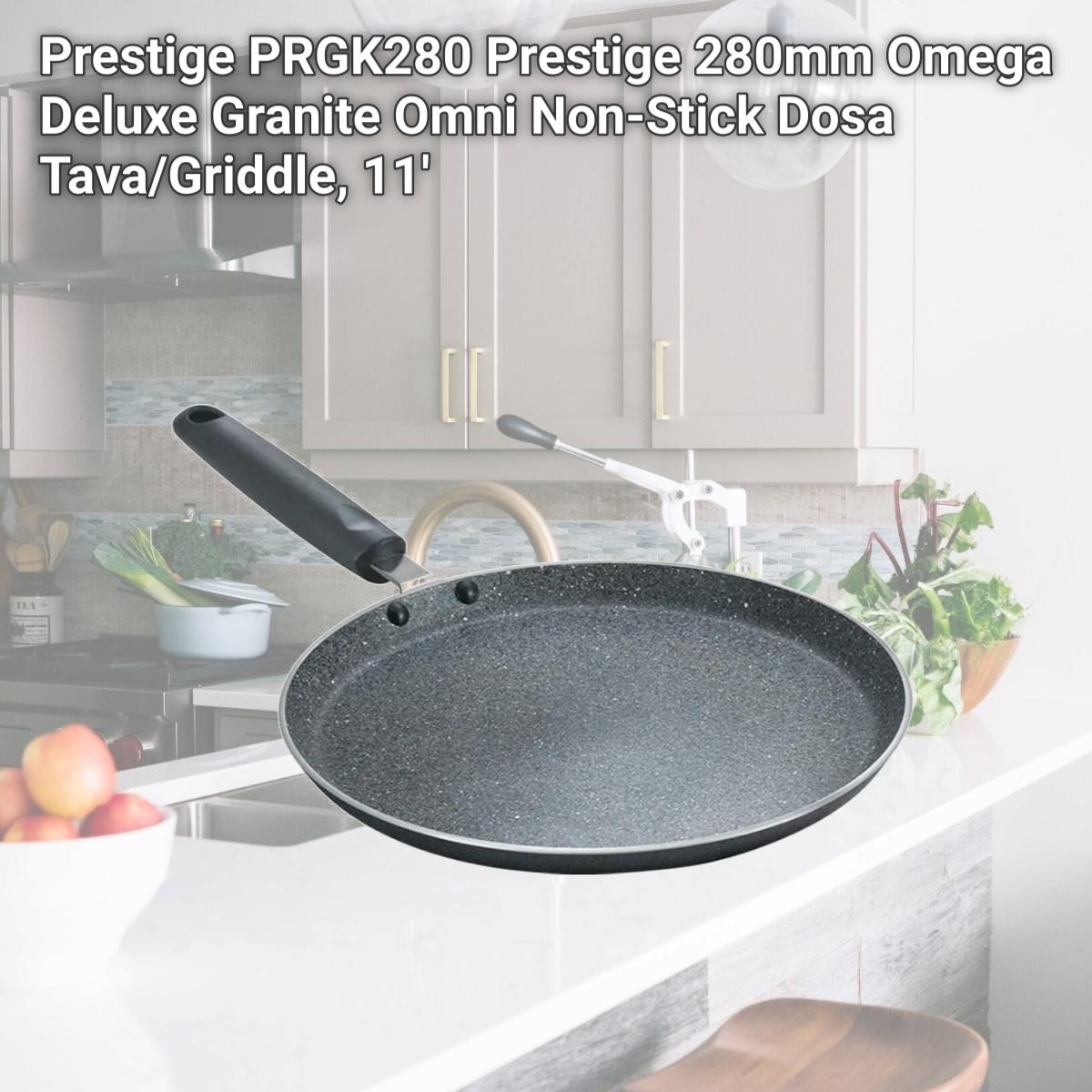 Picture of Prestige PRGK280 Prestige 280mm Omega Deluxe Granite Omni Non-Stick Dosa Tava/Griddle, 11'