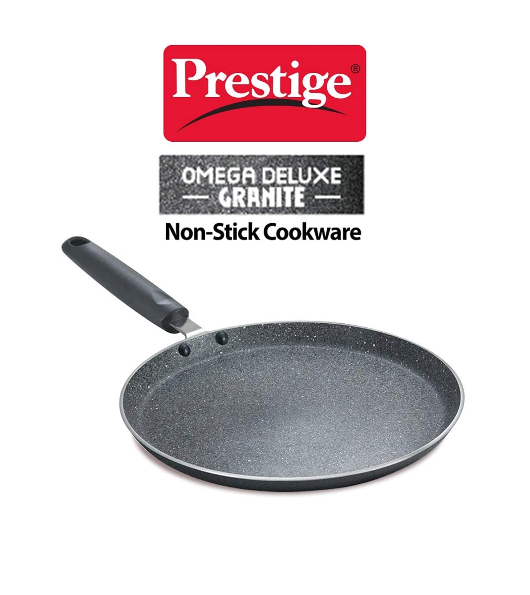 Picture of Prestige PRGK300 Prestige Omega Deluxe Granite Dosa Tawa, 300mm, Black