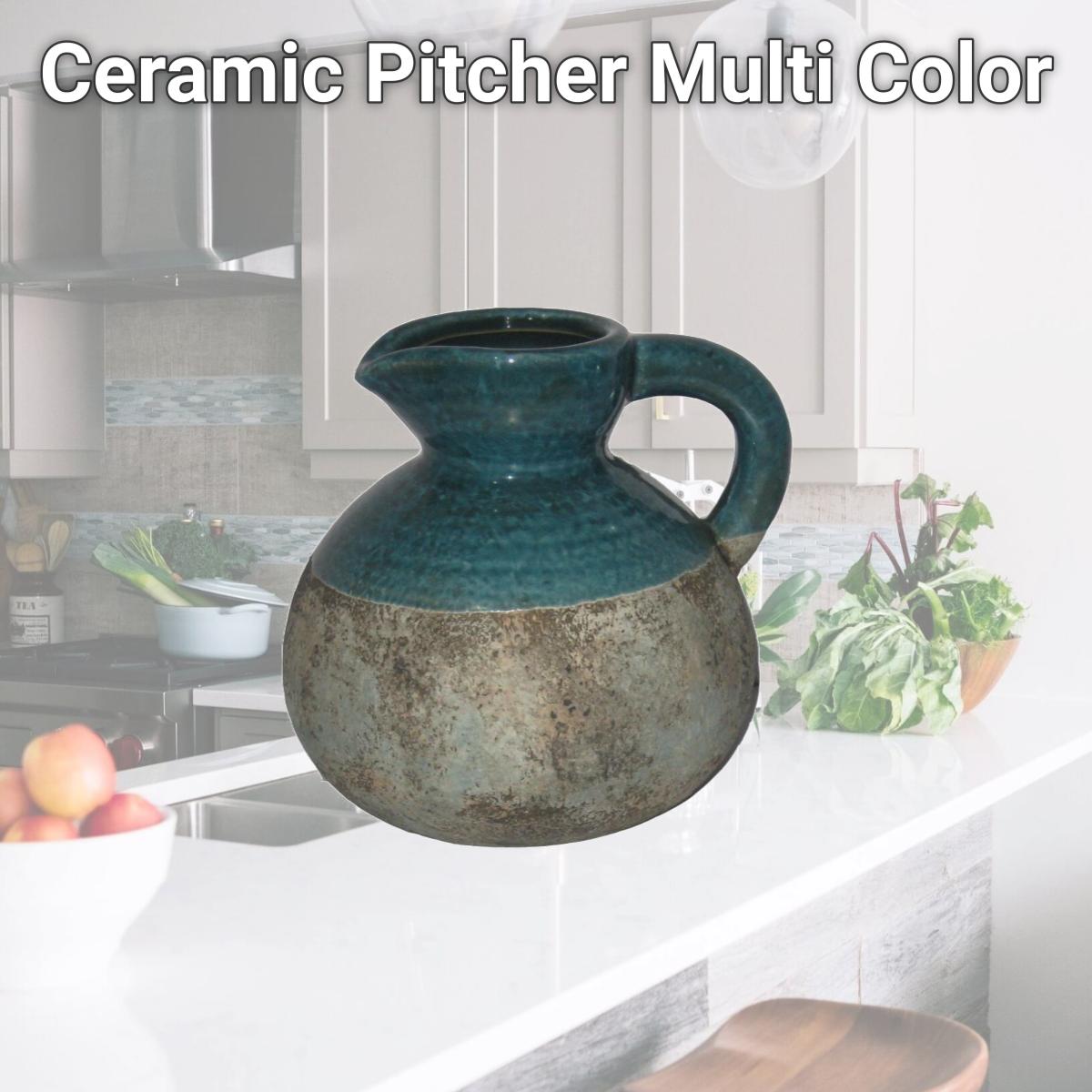 Picture of Jeco HD-HA063 Ceramic Pitcher, Multi Color