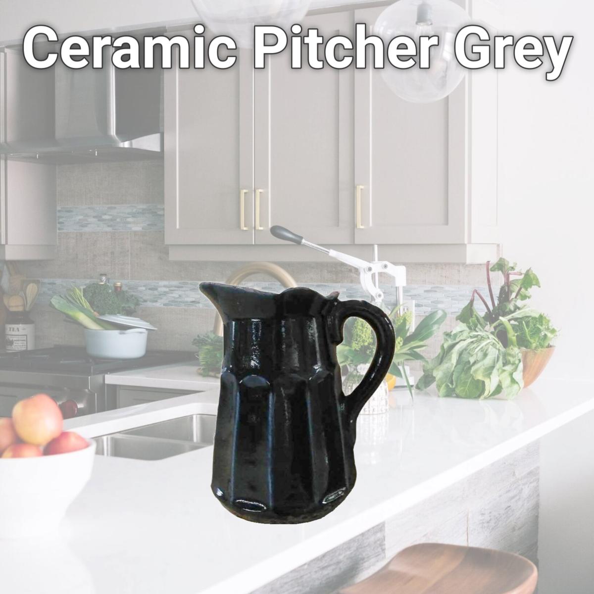 Picture of Jeco HD-HA065 Ceramic Pitcher, Grey