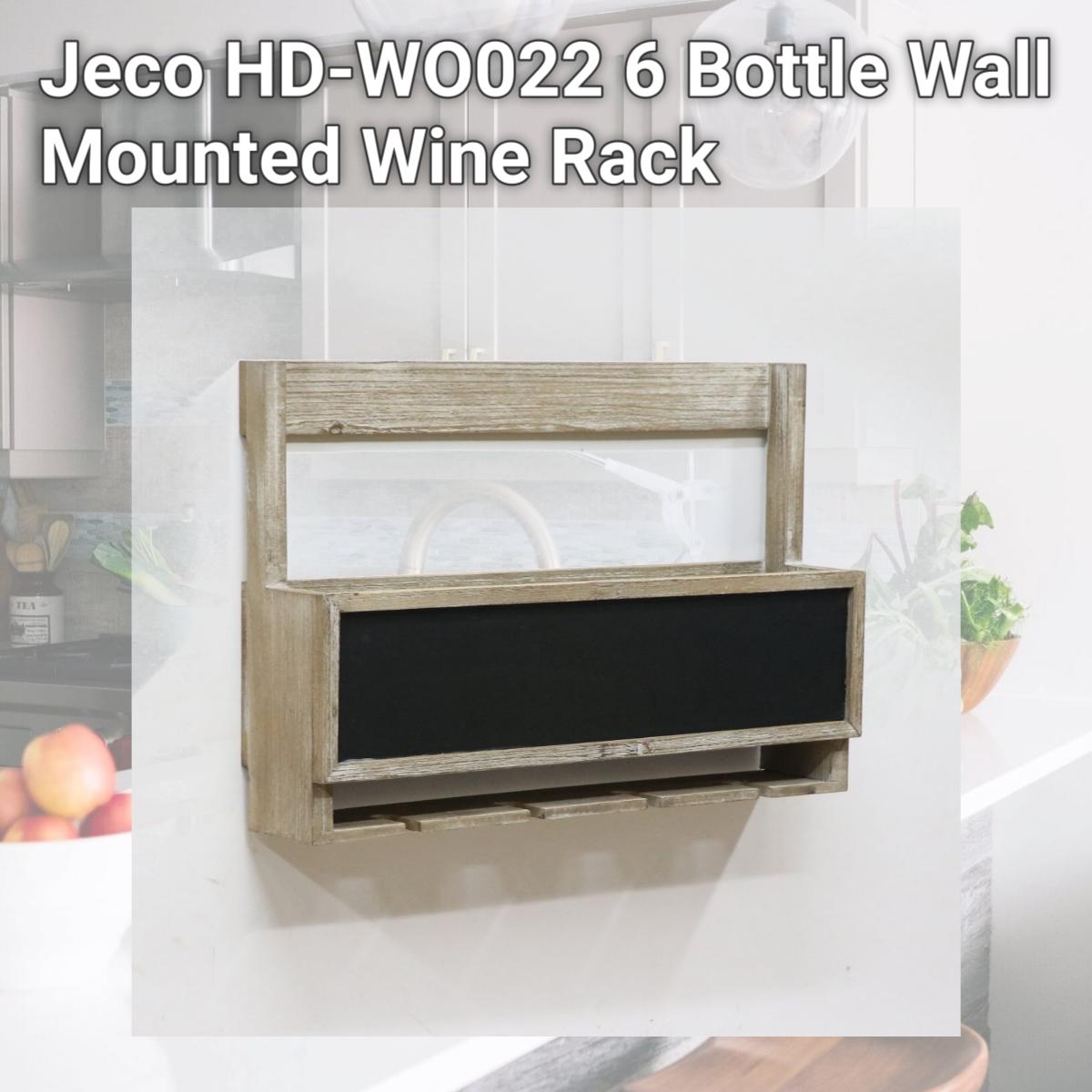 Picture of Jeco HD-WO022 6 Bottle Wall Mounted Wine Rack