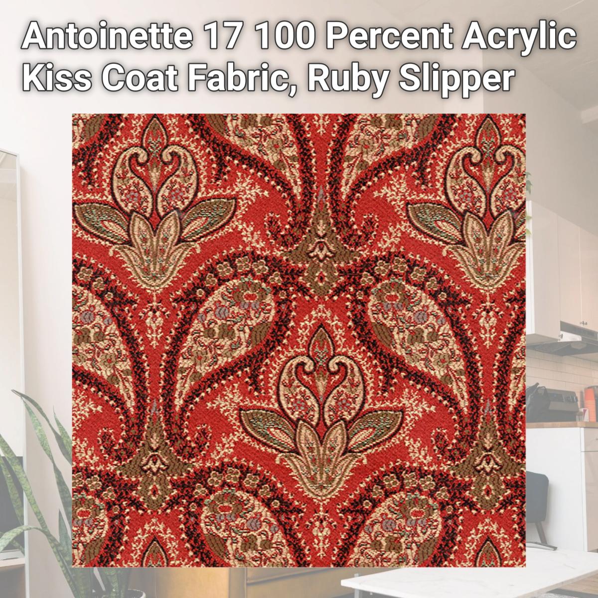 Picture of Antoinette 17 100 Percent Acrylic Kiss Coat Fabric, Ruby Slipper