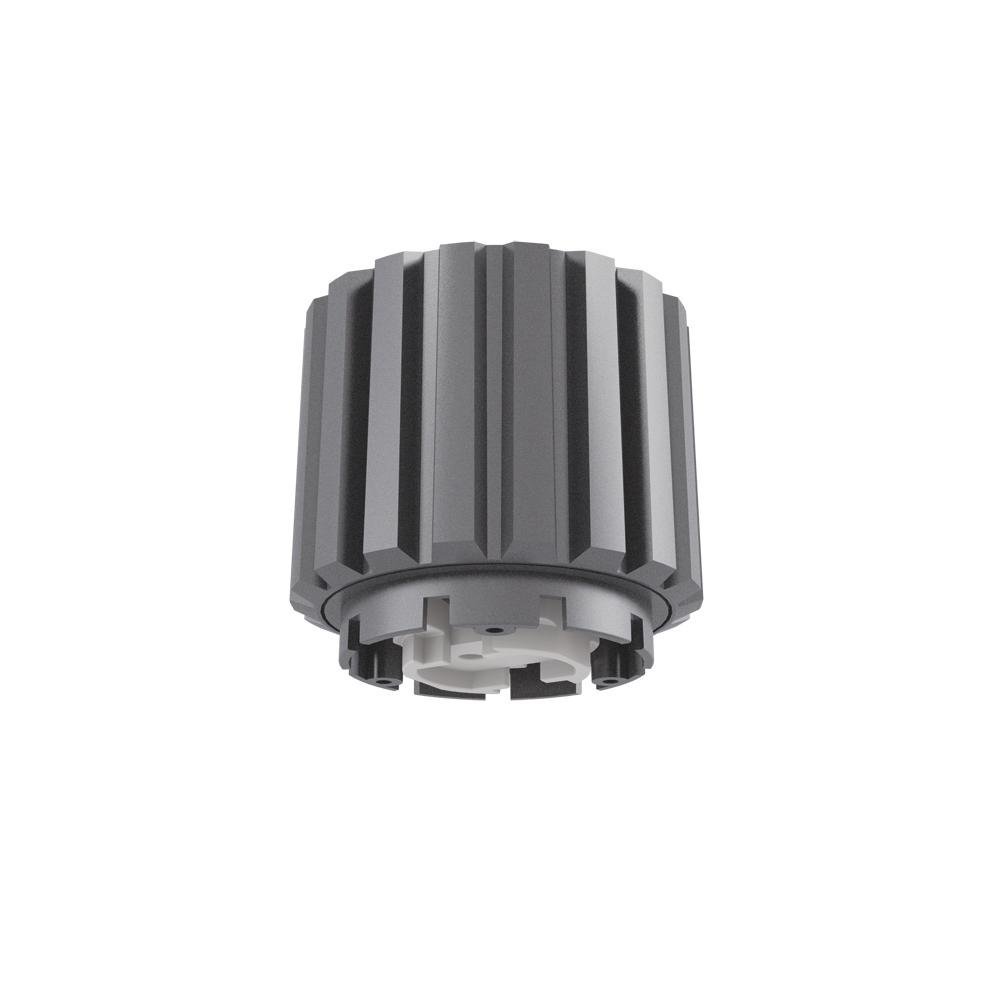 Jesco Lighting Ap06h-gu24-led 6 In. Aperture Pendant Husk & Socket 13.5 Watt, 300 Deg Omni Directional & 800 Lm - Grey Powder Coated