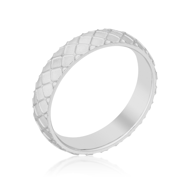 Jgoodin R08435rv-v00-12 Mens Textured Stainless Steel Band Ring - Size 12