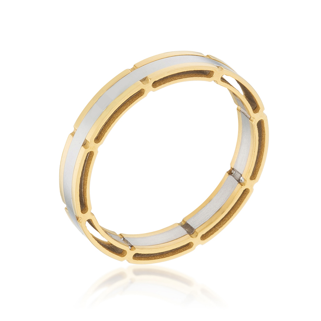 Men's Two Tone Gold Rings