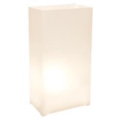 318100 Plastic Luminaria Lanterns - White