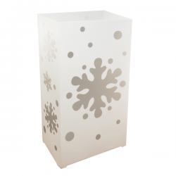 Plastic Luminaria Lanterns - Snowflake