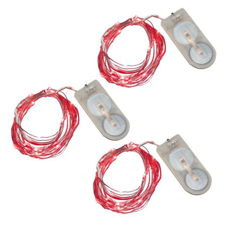 60503 Battery Operated Mini Led String Lights, 3 Count