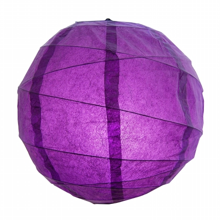 70805 12 In. Criss Cross Paper Lanterns, Purple - 5 Count