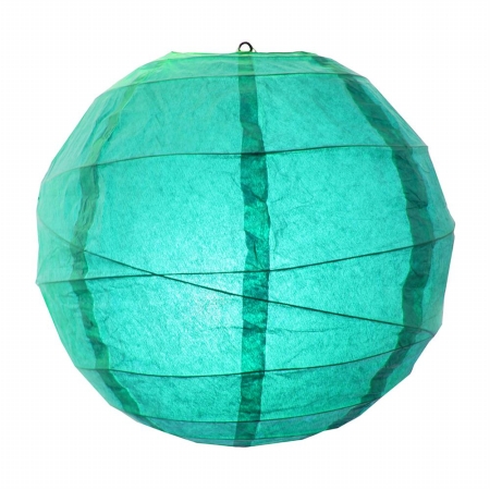 71005 Crisscross 12 In. X 12 In. Turquoise Round Paper Lantern - Pack Of 5